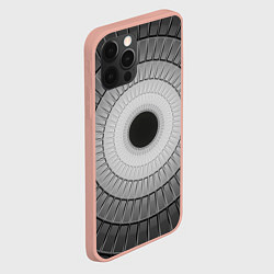 Чехол для iPhone 12 Pro Max Абстрактная спираль, цвет: 3D-светло-розовый — фото 2