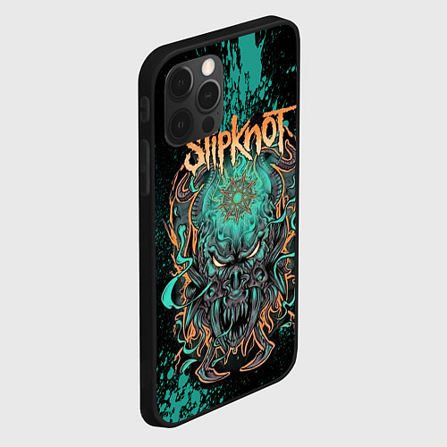 Чехол iPhone 12 Pro Max Slipknot monster / 3D-Черный – фото 2