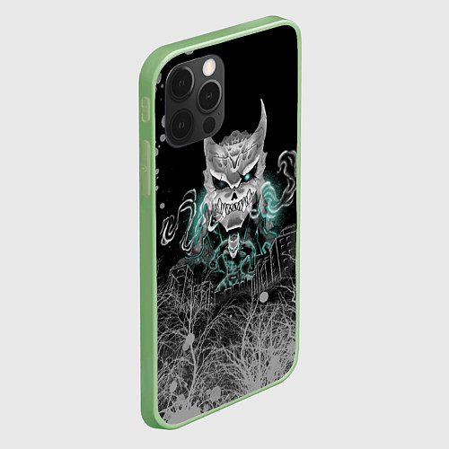 Чехол iPhone 12 Pro Max Kafka Hibino - Кайдзю номер 8 / 3D-Салатовый – фото 2