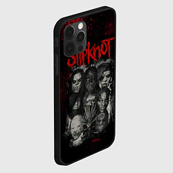 Чехол для iPhone 12 Pro Max Slipknot dark, цвет: 3D-черный — фото 2