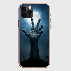 Чехол для iPhone 12 Pro Max Zombie night party, цвет: 3D-светло-розовый