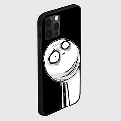 Чехол для iPhone 12 Pro Max Мемные стикеры - Отчаяние, цвет: 3D-черный — фото 2
