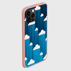 Чехол для iPhone 12 Pro Max Night clouds, цвет: 3D-светло-розовый — фото 2