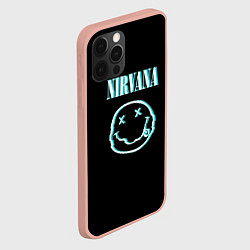 Чехол для iPhone 12 Pro Max Nirvana неон, цвет: 3D-светло-розовый — фото 2