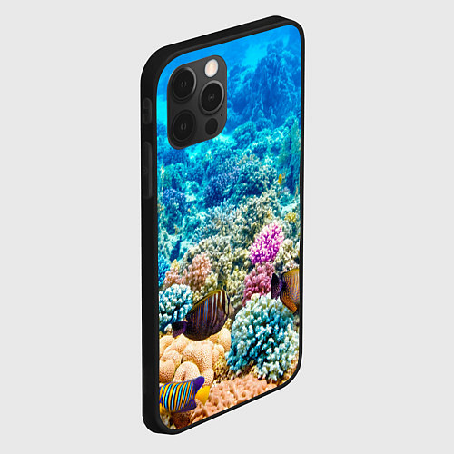 Чехол iPhone 12 Pro Max Дно морское / 3D-Черный – фото 2