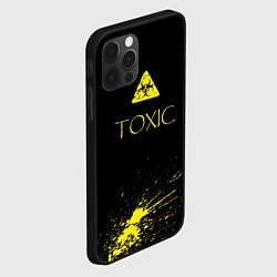 Чехол для iPhone 12 Pro Max TOXIC - Биологическая опасность, цвет: 3D-черный — фото 2