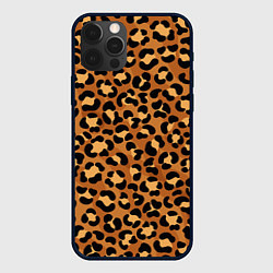 Чехол для iPhone 12 Pro Max Леопардовый цвет, цвет: 3D-черный