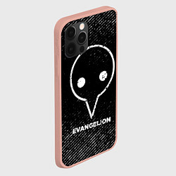 Чехол для iPhone 12 Pro Max Evangelion с потертостями на темном фоне, цвет: 3D-светло-розовый — фото 2