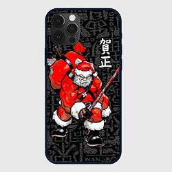 Чехол для iPhone 12 Pro Max Santa Claus Samurai, цвет: 3D-черный