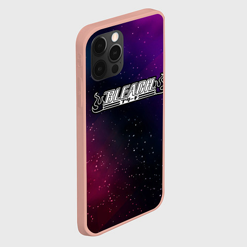 Чехол iPhone 12 Pro Max Bleach gradient space / 3D-Светло-розовый – фото 2