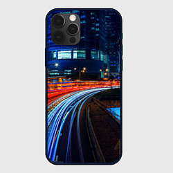 Чехол для iPhone 12 Pro Max Ночной мегаполис night city, цвет: 3D-черный