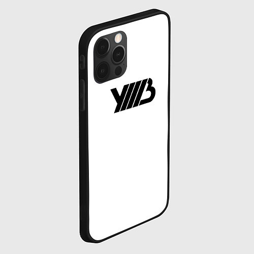 Чехол iPhone 12 Pro Max Русский рэп уннв underground / 3D-Черный – фото 2