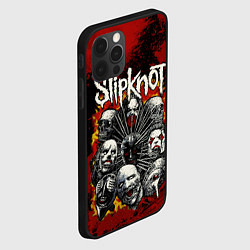 Чехол для iPhone 12 Pro Max Slipknot rock, цвет: 3D-черный — фото 2