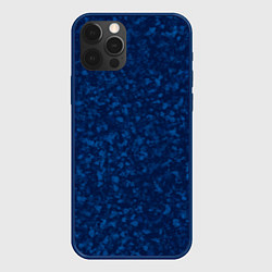 Чехол для iPhone 12 Pro Max Текстура синие хлопья, цвет: 3D-тёмно-синий