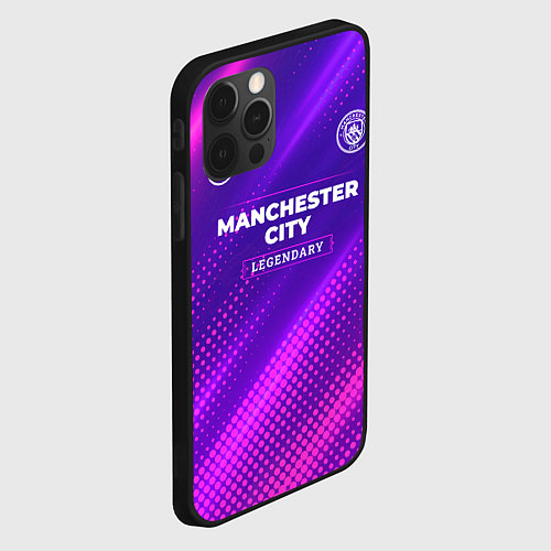 Чехол iPhone 12 Pro Max Manchester City legendary sport grunge / 3D-Черный – фото 2