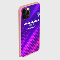 Чехол для iPhone 12 Pro Max Manchester City legendary sport grunge, цвет: 3D-светло-розовый — фото 2
