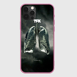 Чехол для iPhone 12 Pro Max Exhale - Thousand Foot Krutch, цвет: 3D-малиновый