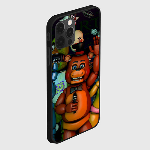 Чехол iPhone 12 Pro Max Five Nights at Frеddys / 3D-Черный – фото 2