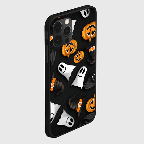 Чехол iPhone 12 Pro Max Halloween 31 окт / 3D-Черный – фото 2