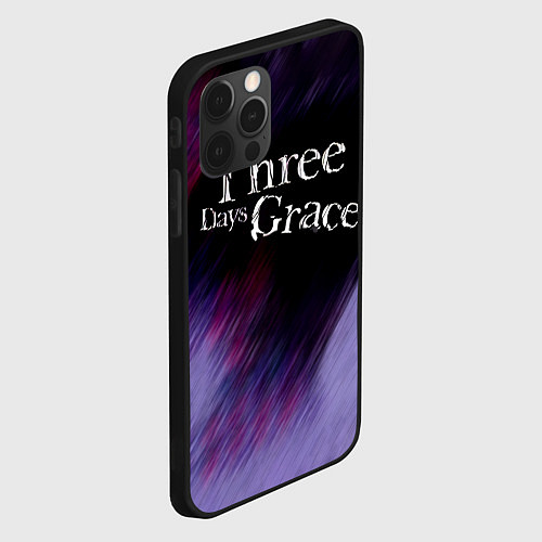 Чехол iPhone 12 Pro Max Three Days Grace lilac / 3D-Черный – фото 2