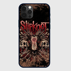 Чехол для iPhone 12 Pro Max Slipknot skull, цвет: 3D-черный