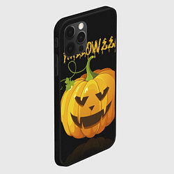 Чехол для iPhone 12 Pro Max Halloween : тыква, цвет: 3D-черный — фото 2