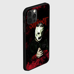 Чехол для iPhone 12 Pro Max Slipknot dark art, цвет: 3D-черный — фото 2