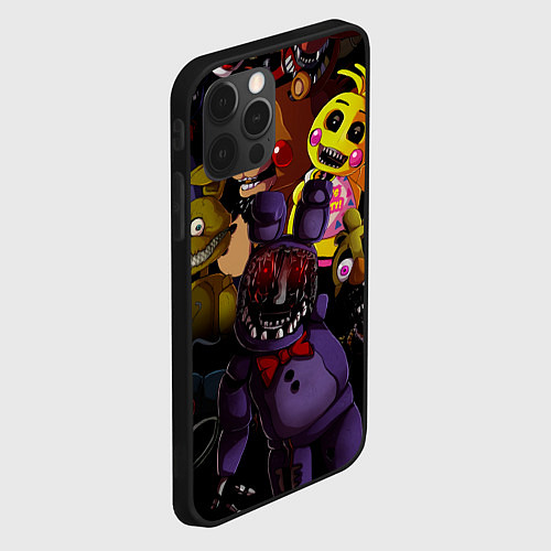 Чехол iPhone 12 Pro Max Fivе Nights аt Frеddys / 3D-Черный – фото 2