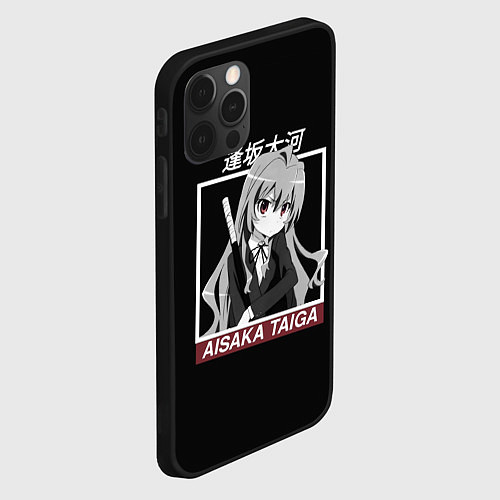 Чехол iPhone 12 Pro Max ToraDora Aisaka Taiga / 3D-Черный – фото 2