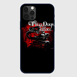Чехол для iPhone 12 Pro Max Three Days Grace змея и ворон, цвет: 3D-черный