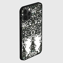 Чехол для iPhone 12 Pro Max Треугольный шум, цвет: 3D-черный — фото 2