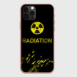 Чехол для iPhone 12 Pro Max Radiation - радиационная опасность, цвет: 3D-светло-розовый