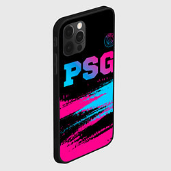 Чехол для iPhone 12 Pro Max PSG - neon gradient: символ сверху, цвет: 3D-черный — фото 2