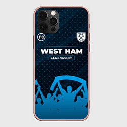 Чехол для iPhone 12 Pro Max West Ham legendary форма фанатов, цвет: 3D-светло-розовый