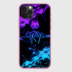 Чехол для iPhone 12 Pro Max Stray neon paint, цвет: 3D-малиновый