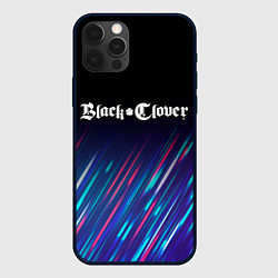 Чехол для iPhone 12 Pro Max Black Clover stream, цвет: 3D-черный