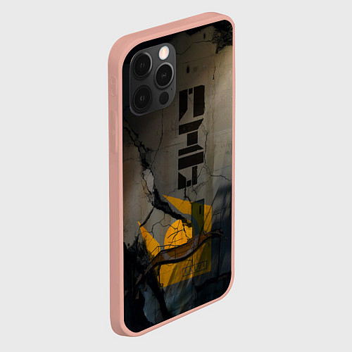 Чехол iPhone 12 Pro Max Стена город 17 / 3D-Светло-розовый – фото 2