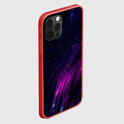 Чехол для iPhone 12 Pro Max Абстрактные блёстки и звёзды, цвет: 3D-красный — фото 2