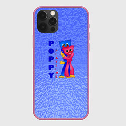Чехол для iPhone 12 Pro Max Poppy Playtime Хагги Вагги подарок, цвет: 3D-малиновый