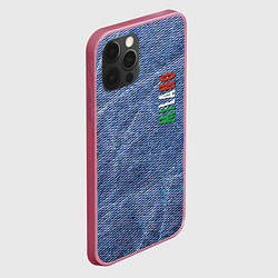 Чехол для iPhone 12 Pro Max Milano - Italy - Jeans - Fashion, цвет: 3D-малиновый — фото 2