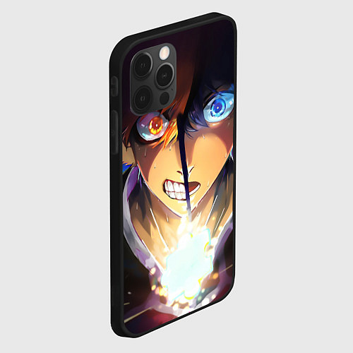 Чехол iPhone 12 Pro Max Blue Lock anime / 3D-Черный – фото 2