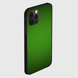 Чехол для iPhone 12 Pro Max Зеленый с затемняющей виньеткой, цвет: 3D-черный — фото 2