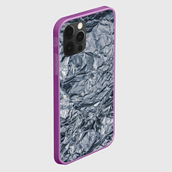 Чехол для iPhone 12 Pro Max Алюминиевая фольга, цвет: 3D-сиреневый — фото 2