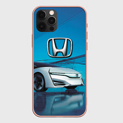 Чехол для iPhone 12 Pro Max Honda concept - Japan, цвет: 3D-светло-розовый