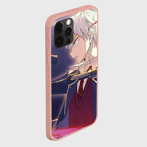 Чехол iPhone 12 Pro Max Lugh Tuatha De - Ассасин аристократ / 3D-Светло-розовый – фото 2