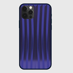 Чехол для iPhone 12 Pro Max Строгий узор в полоску, который стройнит, цвет: 3D-черный