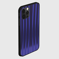 Чехол для iPhone 12 Pro Max Строгий узор в полоску, который стройнит, цвет: 3D-черный — фото 2