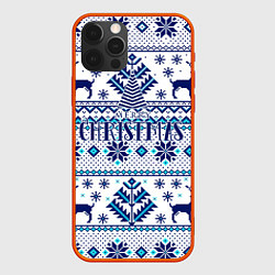 Чехол для iPhone 12 Pro Max Happy new year, merry christmas, цвет: 3D-красный