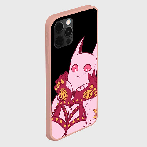 Чехол iPhone 12 Pro Max Милый стенд Killer Queen - Jojo / 3D-Светло-розовый – фото 2