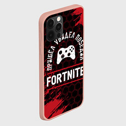 Чехол для iPhone 12 Pro Max Fortnite пришел, увидел, победил, цвет: 3D-светло-розовый — фото 2